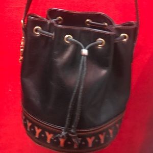 Vintage YSL bucket drawstring handbag
